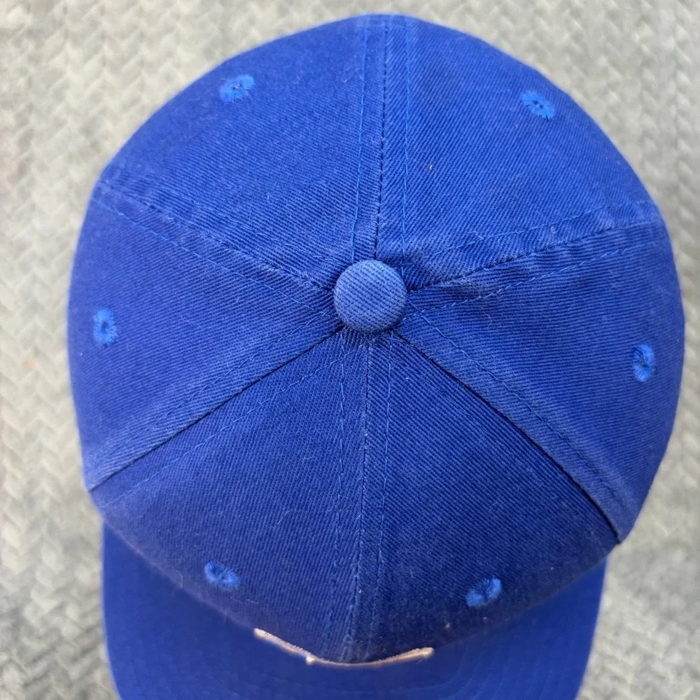 Sleefs Royal Blue USA Flag Shield Baseball Cap Hat 100% Cotton Flat Brim 1024